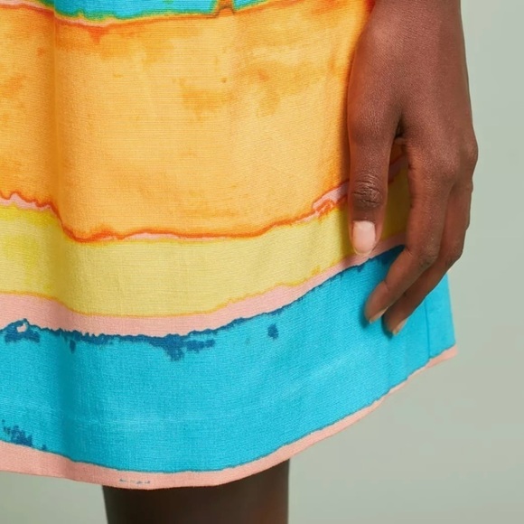 Tracy Reese x Anthropologie | Fit & Flare Painterly Pleated Party Dress | 4 - Picture 2 of 10